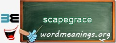 WordMeaning blackboard for scapegrace